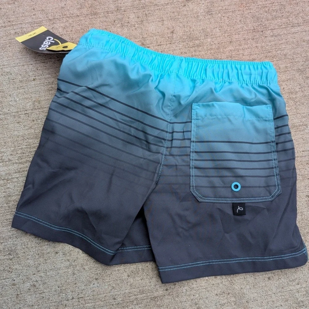 Art Class Swim‎ Trunks Kids Size S 6/7 Blue Ombre NWT UPF 50+ Board Shorts